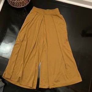 Uniqlo Jersey crop wide leg culottes